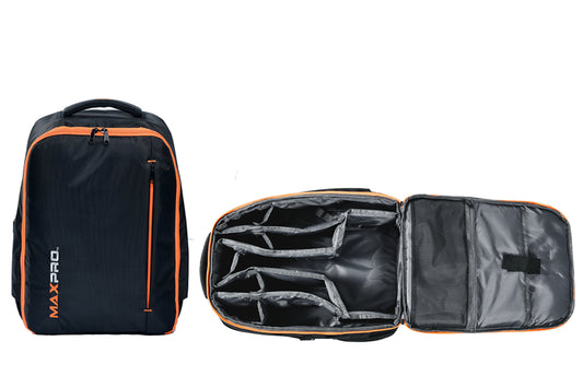 This custom travel backpack is designed to fit your MAXPRO, handles, door mounts, and the 3-piece quick connect long bar plus other accessories you may have such as the jump belt and suspension handles.