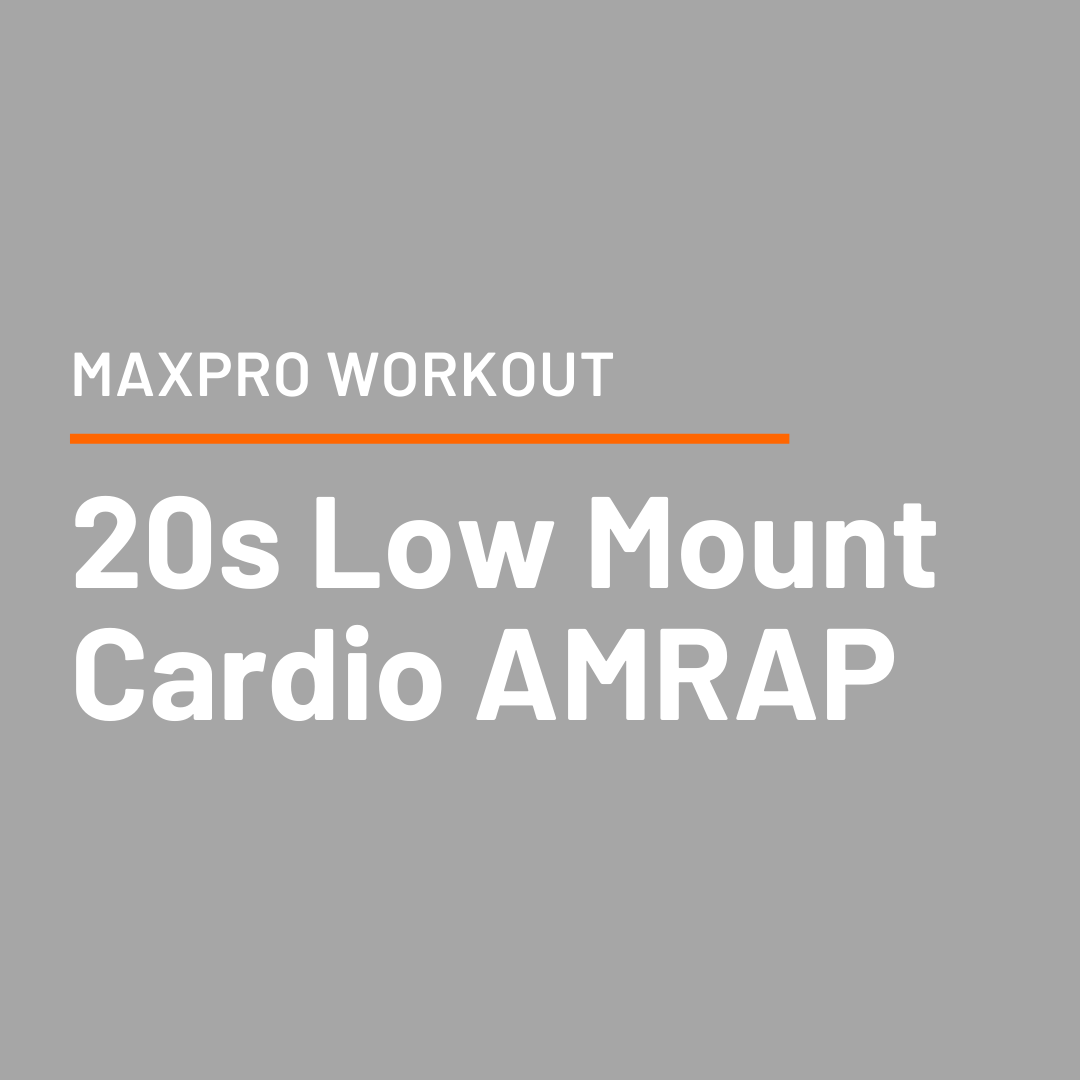 Mount your MAXPRO on the LOWER Mount and Let's GO!