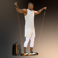 Man using maxpro on a gradient background