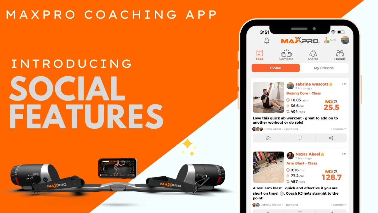 MAXPRO Coaching App: Introducing Social Features – MAXPRO Fitness